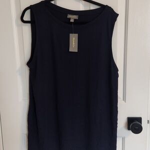 Style & Co. Navy Blue Tank Top